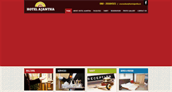 Desktop Screenshot of hotelajantha.com
